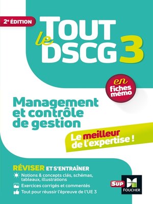 cover image of Tout le DSCG 3--Management et contrôle de gestion--Révision et entraînement